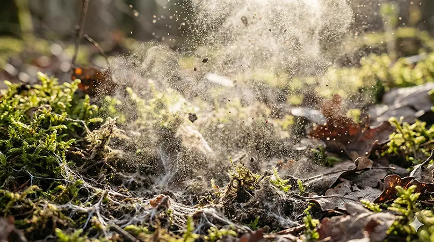mold news - When the soil is disturbed, spores are released into the air.