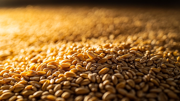 Grain storage facility showing hidden mycotoxin contamination risk invisible to visual inspection