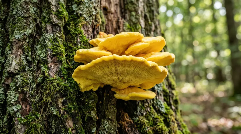 mold news - Yellow shelf fungi