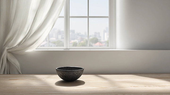 Interior room with soft natural light and an open window suggesting fresh air circulation and odor control